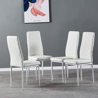 Moderne stolice za ručavanje sa PU kožnim sjedištem i metalnim nogama Akcintne bočne stolice za restoran