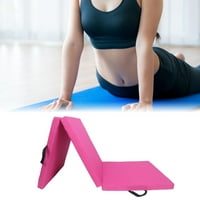 TRI MAT VOZIM Sklopivi prostirki za vjezdivanje joga za trening Fitness Workout Pink Oxford krpa