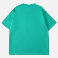 Odeerbi Muška košulja na pločici Solid Moda Casual Tops Okrugli vrat Majica kratkih rukava Mint Green