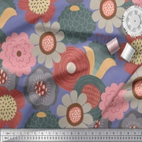 Soimoi Rayon tkanina cvijet umjetnički ispisano tkaninsko dvorište široko