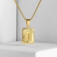 Pismo A-Z Zlato Privjesak Ogrlica BO Link Jewelry za muške žene