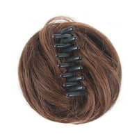 Pola fancy Clip-on Wig frizura s perikom Grejping Clip Clip Bager za kosu Bud Fluffy prirodna zavojnica