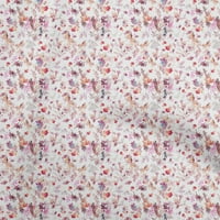 Onuone Georgette viskoza Bijela tkanina Sažetak cvjetni šivaći materijal Ispis tkanina od dvorišta široko