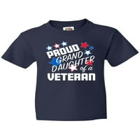 Inktastična ponosna unuka majica za mlade veterana