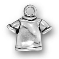 Sterling Silver 20 Unise bo lančani 3D obični kratki rukav na majica Privjesak ogrlica