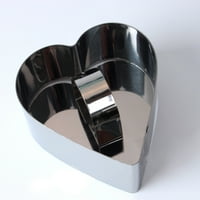 Prsten od nehrđajućeg čelika za torte za torte kalup-kalup-kuhanje bake DIY Alati u obliku srca