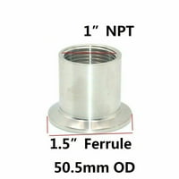 1 NPT sanitarna ženska navoja ferule cijevi za cijev 1,5 TRI CLAMP tip SS304