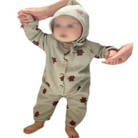 Cindysus novorođenčad s dugim rukavima Romper Newborn Slatka playuit sa šeširom za putovanja posadu