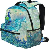 Peacock ruksaci putovanja Laptop Daypack školske torbe za tinejdžerske muškarce žene