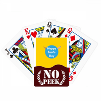 Happy April Fools Art Deco Fashion Peek Poker igračka karta Privatna igra