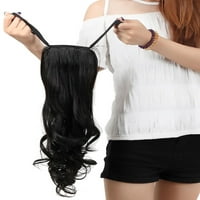 Žene djevojke 18 Curly Winding Tie Up Ponytail omotajte oko sintetičke ekstenzije za kosu jedan komad