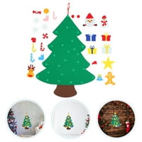 Set stereoskopski božićni drvce osjećali zanat lijepog božićnog diy ukrasa