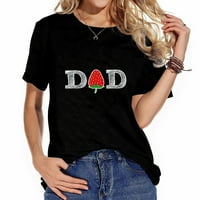 Smiješna jagoda tata voćna kratka majica bobica Bobica Modna ženska majica sa modernim print - savršenim
