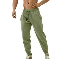 B91XZ radne pantalone za muškarce muške proljeće casual fitness trkački pantalonackanje labavo struk