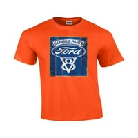 Ford originalni dijelovi V majica za odrasle s kratkim rukavima-narandžasto-mediju