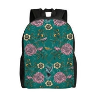 Viktorijanski vrt cvjetni uzorak Putovska ruksaka za muškarce Žene Klasični veliki kapacitet za laptop