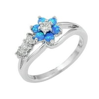 Keusn Opal prsten modni dragi ženski nakit nakit nakit veličine6- w
