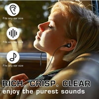Urbane kordeće stereo slušalice za ZTE Blade - AKG podešeni - sa dugmetom za mikrofon i zapremine -