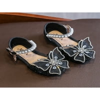 Djeca ravne sandale zatvorene prste princeze cipele sjajnu haljinu sandale djevojke udobne d'orsay stanovi