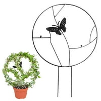 Bird Garden Antitted nosač Retro s okruglim kreativnim metalnim postoljem za penjanje na patulju i vrtu