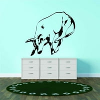 Dizajn sa vinyl Artwork Steer Bull Bucking Rodeo Konkurs Jahanje Dide RPoe zidne naljepnice za djecu