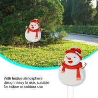 Hemoton plastični božićni vrtni znakovi kreativni snjegović travnjak