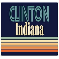 Clinton Indiana Frižider magnet retro dizajn