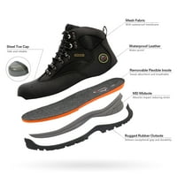 Muške vodootporne čelične cipele za zaštitu od radne sigurnosti Konstrukcijski čizme Rockfor-STL Crna
