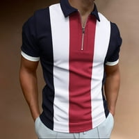 Muška košulja Golf majica Retro Color Contrast na otvorenom ulicom kratkih rukava s gumb-dolje Odjeća
