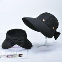 Ženski šeširi Ljeto Sun Sund Hat Modne šešire za žene Crne