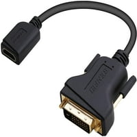 do HDMI-ja, dvosmjerni DVI u HDMI mužjak do ženskog adaptera sa pozlaćenim kablom, 5-pak