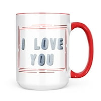Neonblond I Love You Tkanina Polka Dot Šivač za šivanje poklon za ljubitelje čaja za kavu