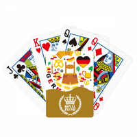 Njemačka Landmark Flag Fullument Royal Flush Poker igra igra