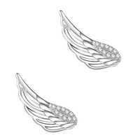 Uparite kreativne minđuše anđeoske krila osjetljive naušnice djevojke nakit za uho