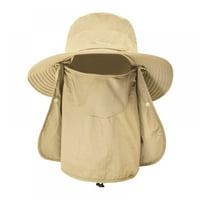 Gruyghost muške dame šešir na otvorenom šešir širokim ribarskim šeširom za sunčanje Široko obojeni šešir