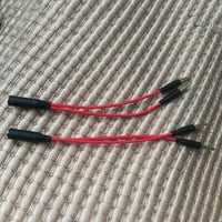 Grofry Audio razdjelnik kabela 2 u slušalica MICROFONS AU produžni kabel za mobilni telefon crveni