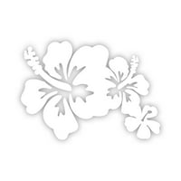 Hibiscus cvijeće naljepnica naljepnica Die Cut - samoljepljivi vinil - Vremenska zaštitna - izrađena
