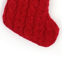 Nokiwiqis Božićna prisutna čarapa, naljepnica inicijala snježna pahuljica