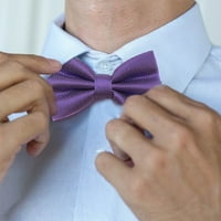 Realyc luk kravata rešetka uzorak za vjenčanje za vjenčanje prilagođen koži