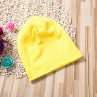 Amshibel toddler baby pamučna belija pune boje modna mekana djeca jesenski zimski tople kape