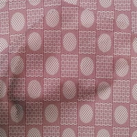 Onuone pamučna poplin tkanina pruga i krug patchwork ispisano tkaninsko dvorište široko