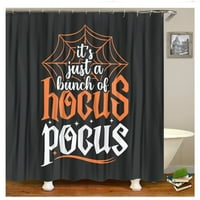 Tuš zastove Halloween Hocus Pocus I miris djece Početna Halloween Dekor zavjesa sa kukama Vodootporne