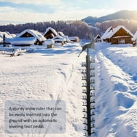 MTFUN SNOW METAL MERE MERIMER STICK ručno izrađene vilice za mjerenje snijega mjerenje vrtnih udjela