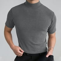 Pimfylm Custom Crew Crt T majice Slim Fit Crew Crt T majice za muškarce Udobne sive 2xl