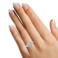 0. Carat okrugli laboratorija kreirao je moissan dijamantski zaručni prsten za angažman za žene u 14k