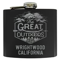 Wrightwood California Laser Graved Istražite otvoreni Suvenir oz Oz nehrđajućeg čelika OZ FIKSC
