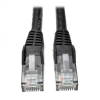 Cat Gigabit Snagled Oblikovani RJ muški muški kabel za patch, crni - Ft. - 50-komadno pakovanje sakupljanja