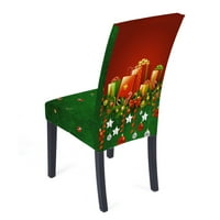 DTIDTPE jastuci Božićna stolna stolna stolica pokriva digitalni tisak Božićno ukrašavanje stola