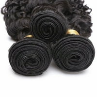 Benehair Deep Wave brazilska Djevica ljudska ekstenzija za kosu kosa tkanje potkoljenih crnih žena 10 - 30 paketi 400g 8a