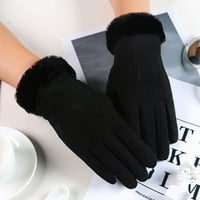Pgeraug rukavice Ženske rukavice u jesen i zimskim vjetrom Warm Plus baršunaste rukavice višebojna